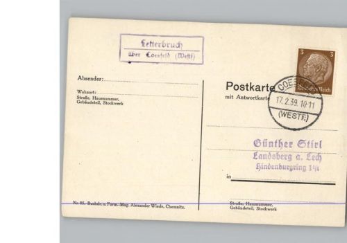48653 W4420 Coesfeld - Landpoststempel