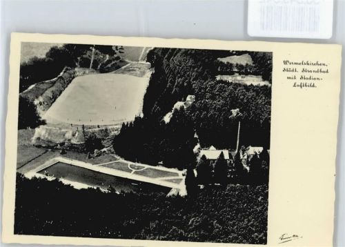 Wermelskirchen Strandbad , Fliegeraufnahme