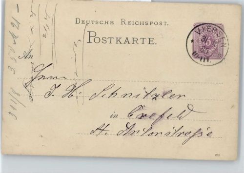 Viersen Ganzsache Stempel