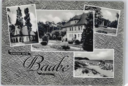 Baabe Kirche Post Strand Meer