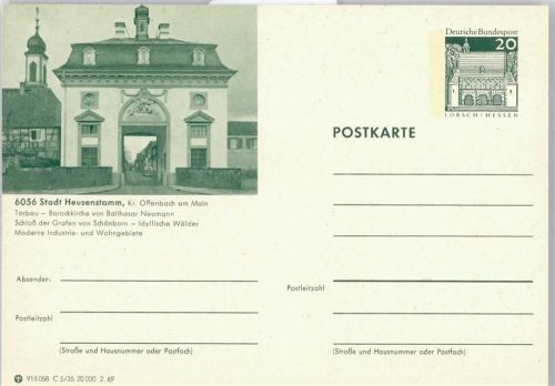 Heusenstamm Tor Straße Auto