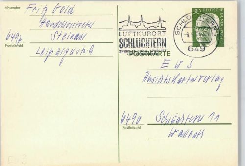 Schlüchtern Ganzsache