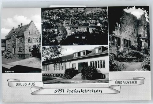 Neunkirchen Gasthaus Pension zur Rose Rathaus Gesamtansicht Schule Burg