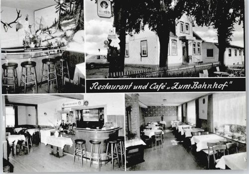 Moringen Restaurant Cafe zum Bahnhof Baum Auto Tisch Stuhl