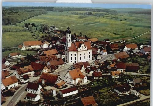 Bad Schussenried Fliegeraufnahme, Wallfahrtskirche Steinhausen