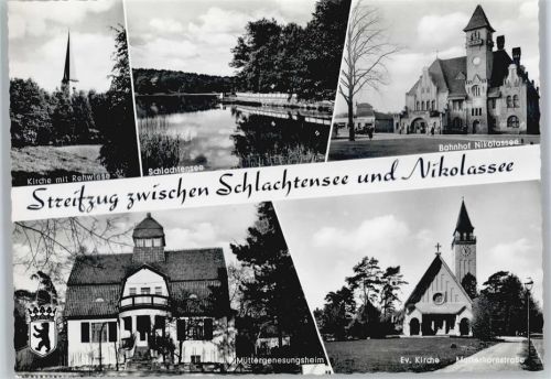 Nikolassee Bahnhof, Kirche, Müttergenesungsheim