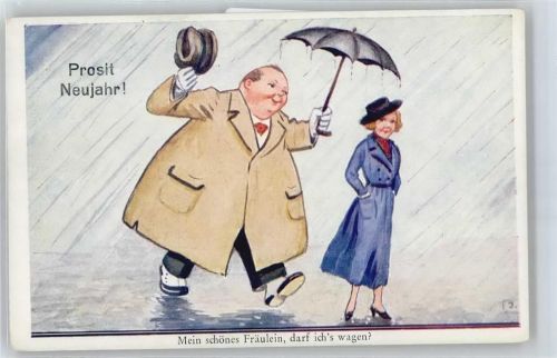 Neujahr , Regenschirm