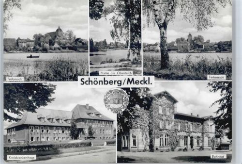 Schönberg Teich, Kreiskrankenhaus, Bahnhof