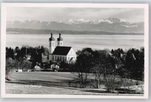 Tutzing Kirche, See, Berge