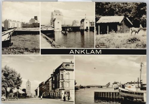 17389 O2140 Anklam - Peenstraße, Steinstraße, Hafen, Tierpark