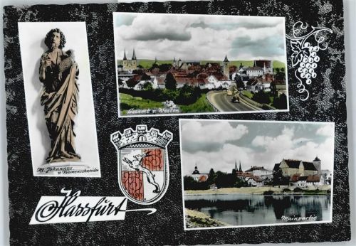 Haßfurt Panorama Fluss Wappen