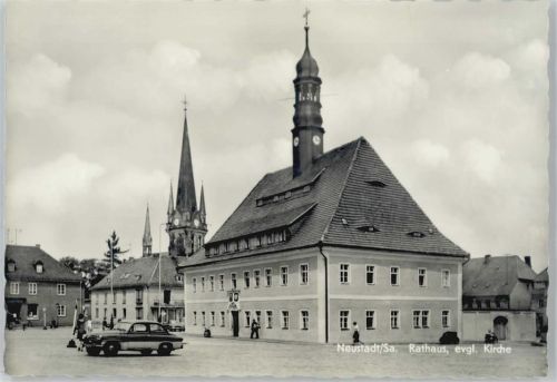 Ebersbach Rathaus Kirche Auto