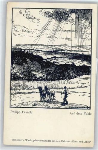Pferdepflug , sign. Ph.Franck