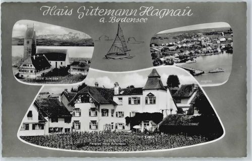 Hagnau Kirche, Pension Gutemann, Gesamtansicht