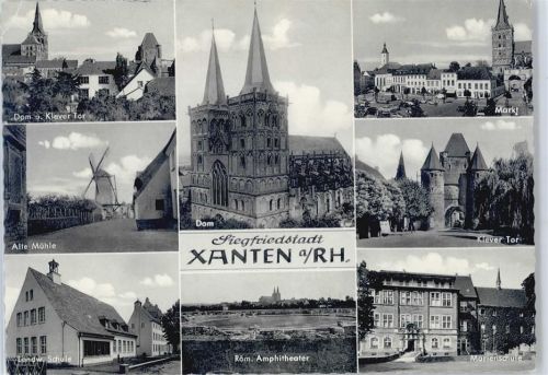 Xanten Dom Mühle Markt Theater