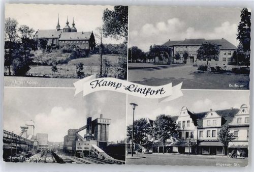 Kamp-Lintfort Kloster Kamp, Rathaus, Moerser Straße, Zeche Friedrich Heinrich