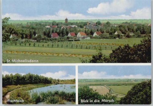 St. Michaelisdonn Fischteich, Blick in die Marsch