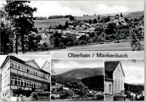 Oberhain Gesamtansicht, FDGB-Erholungsheim, Konsum-Gaststätte Erholung