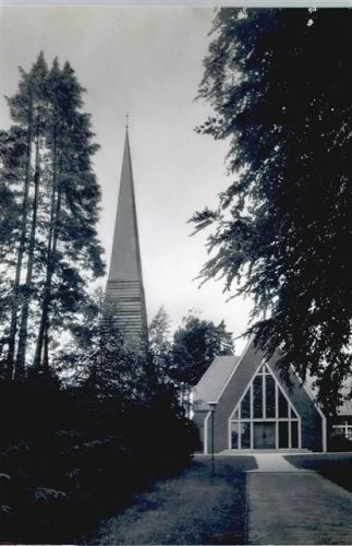 Tangstedt Foto mit Negativ, Kirche