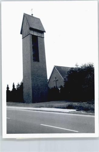 Augustfehn Foto mit Negativ, Kirche