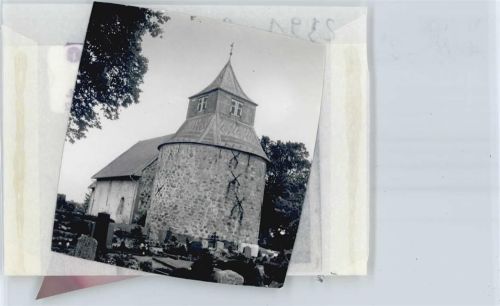 Oeversee Foto mit Negativ, Kirche, Friedhof