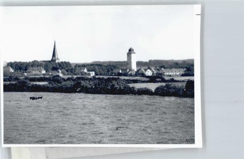 Sörup Foto mit Negativ, Blick zur Kirche