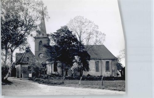 Otterstedt Foto mit Negativ, Kirche