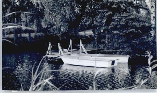 Klein Reken Foto mit Negativ, Boot