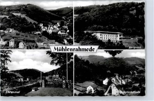 Mühlenrahmede Kriegerdenkmal , Berghaus , Rotenschlade