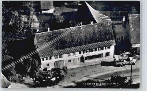 Michelfeld Fliegeraufnahme, Gasthaus Zum Hirsch