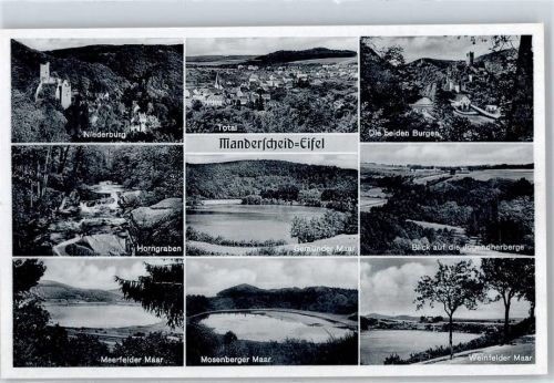 Manderscheid Niederburg, Horngraben, Meerfeler Maar, Mosenberger Maar, Weinfelder Maar, Jugendherberge, Gemünder Maar