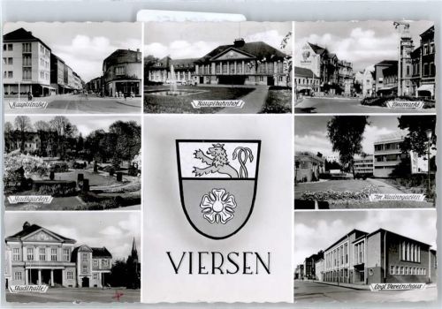 Viersen Hauptstraße, Stadtgarten, Stadthalle, Hauptbahnhof, Neumarkt, Vereinshaus