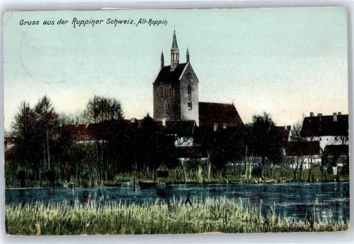 Alt Ruppin Blick zur Kirche