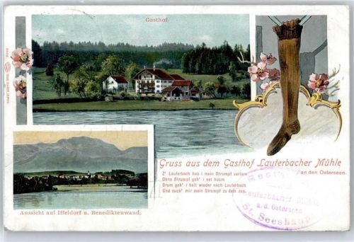 Seeshaupt Gasthof Lauterbacher Mühle an den Osterseen, Iffeldorf, Benediktenwand