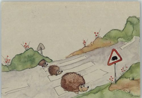 Igel Verkehrsschild