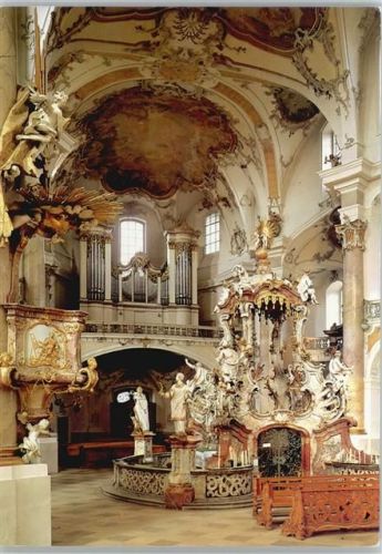 Vierzehnheiligen Wallfahrtskirche Basilika Balthasar Neumann Innenaufnahme