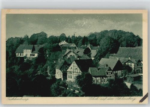 Tecklenburg 1927 Blick auf den Schloßberg