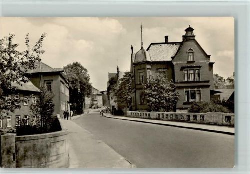 Hildburghausen Leninstraße mit Werrabrücke