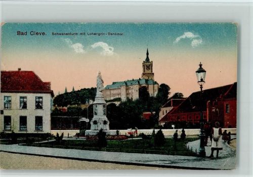 Cleve Schwanenturm mit Lohengrin-Denkmal