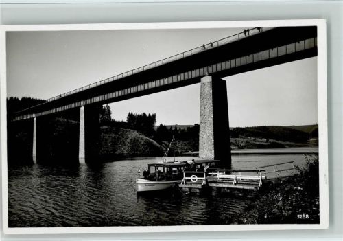 Saalburg Motorboot-Anlegestelle an der Brücke