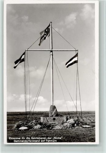 Fehmarn Ehrenmal für die Gebliebenen der Niobe Gammendorferstrand