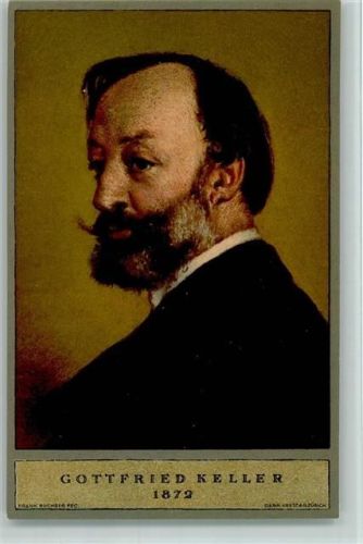 Gottfried Keller Porträt - Ganzsache Bundesfeier 1919 Schweiz