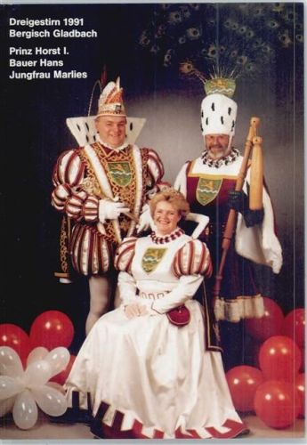 Bergisch Gladbach 1991 Dreigestirn Werbung Gothaer Versicherung