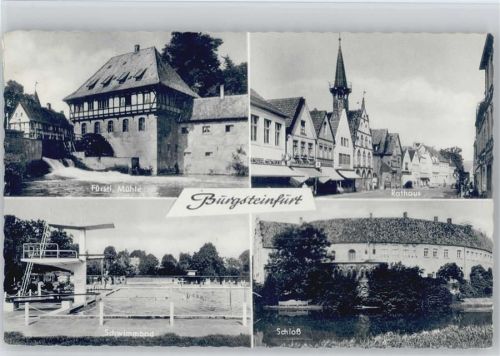 Burgsteinfurt Fürst. Mühle Rathaus Schwimmbad Schloß