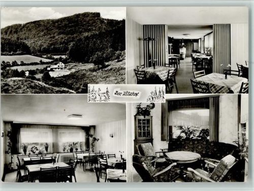 59846 W5768 Hachen , Sauerl - Gasthof Pension Kitzhof Innenaufnahmen 4-Bildaufnahme