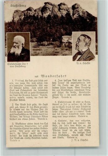 Bad Staffelstein Lied Wanderfahrt Einsiedelmann Ivo vom Staffelberg