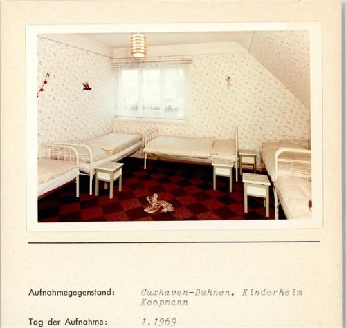 27472 W2190 Duhnen FOTO KEINE AK Foto montiert auf Karton
