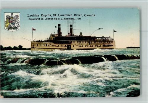 Dampfer - Lachine Rapida, St. Lawrence River 1922 AK