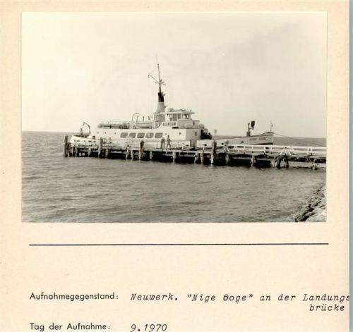 Hamburg-Insel Neuwerk Foto montiert auf Karton Nige Ooge