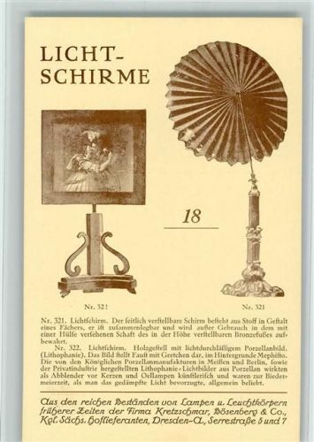 Werbung Kretschmar Nr 18 Lichtschirm